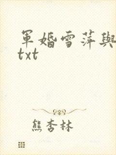 军婚雪萍与大傻txt