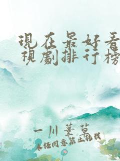 现在最好看的电视剧排行榜前十名