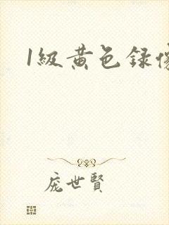 1级黄色录像