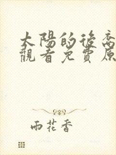 太阳的后裔在线观看免费原版