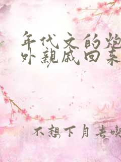 年代文的炮灰海外亲戚回来了