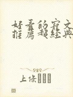 好看的宠文小说推荐超经典