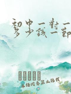 初中一对一补课多少钱一节课