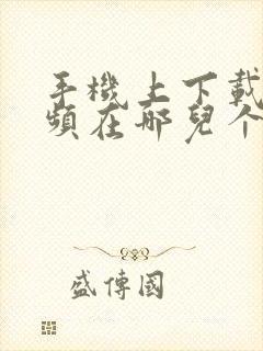 手机上下载的视频在哪儿个文件夹