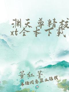 渊天尊精校版txt全本下载