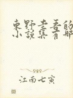 东野圭吾的短篇小说集有哪些