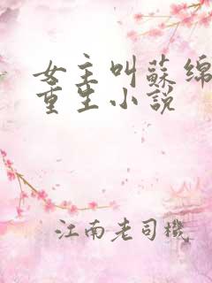 女主叫苏绵绵的重生小说