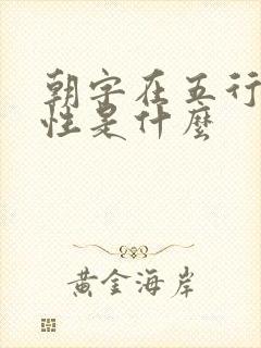 朝字在五行中属性是什么