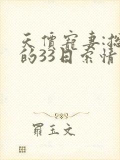 天价宠妻:总裁的33日索情小说免费阅读