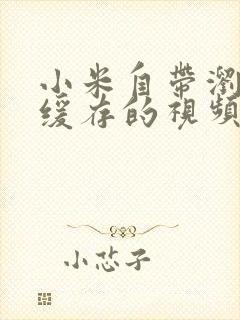 小米自带浏览器缓存的视频在哪