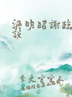 梁明昭谢临飞小说