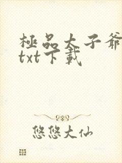 极品太子爷完本txt下载