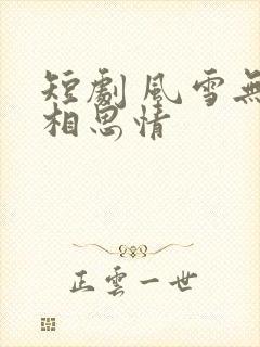 短剧 风雪无尽相思情