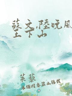 苏文,陆晚风阎王下山
