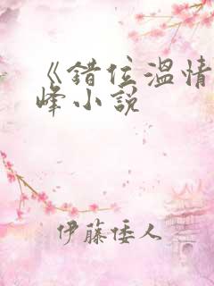 《错位温情》林峰小说