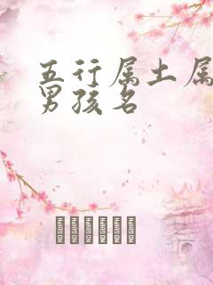 五行属土属金的男孩名