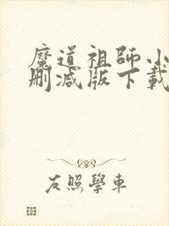 魔道祖师小说无删减版下载