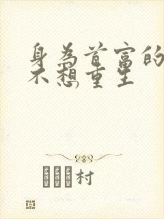 身为首富的我真不想重生