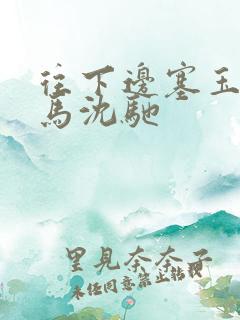 往下边塞玉器骑马沈驰