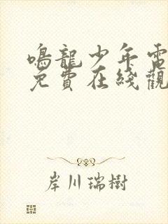 鸣龙少年电视剧免费在线观看全集