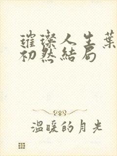 璀璨人生叶辰萧初然结局