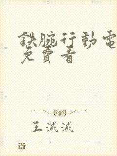 铁腕行动电视剧免费看