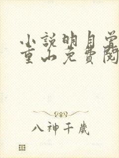 小说明月曾照小重山免费阅读