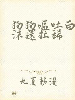 狗狗呕吐白色泡沫还拉稀