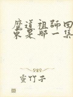 魔道祖师回忆结束是哪一集