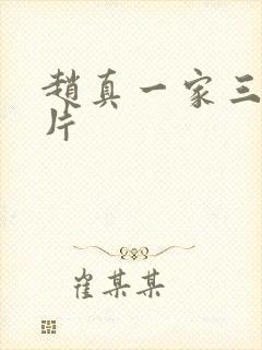 赵真一家三口照片
