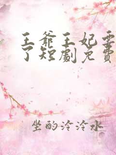 王爷王妃要和离了短剧免费观看