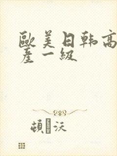 欧美日韩高清国产一级