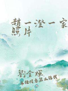 赵一澄一家三口照片