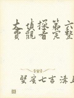 大侦探第六季免费观看完整版