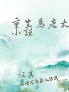 重生为老太太的小说
