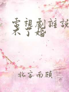 电视剧谁说我结不了婚