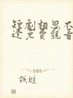 短剧相思不似相逢免费观看