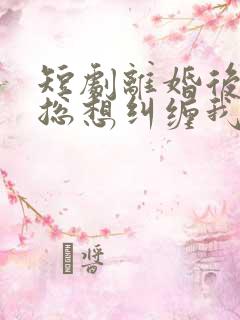 短剧离婚后前夫总想纠缠我在线观看