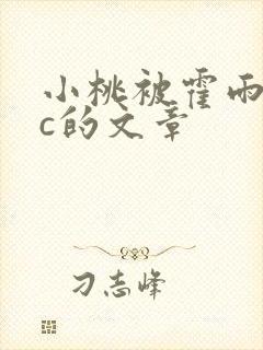 小桃被霍雨浩爆c的文章