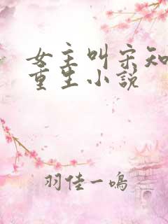 女主叫宋知意的重生小说