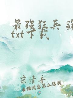 最强狂兵 苏锐txt下载