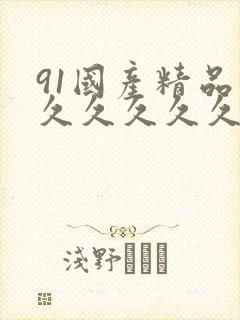91国产精品久久久久久久