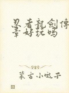 忍者龙剑传黑之章好玩吗