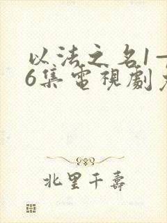 以法之名1—36集电视剧免费观看策驰影院