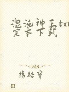 混沌神王txt完本下载