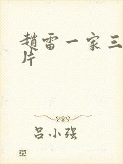 赵雷一家三口照片