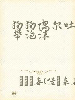 狗狗偶尔吐黄水带泡沫