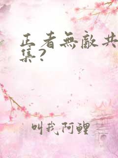 正者无敌共多少集?