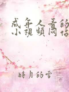 成年人看的黄色小视频网站