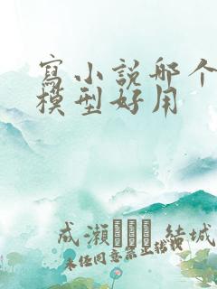 写小说哪个ai模型好用